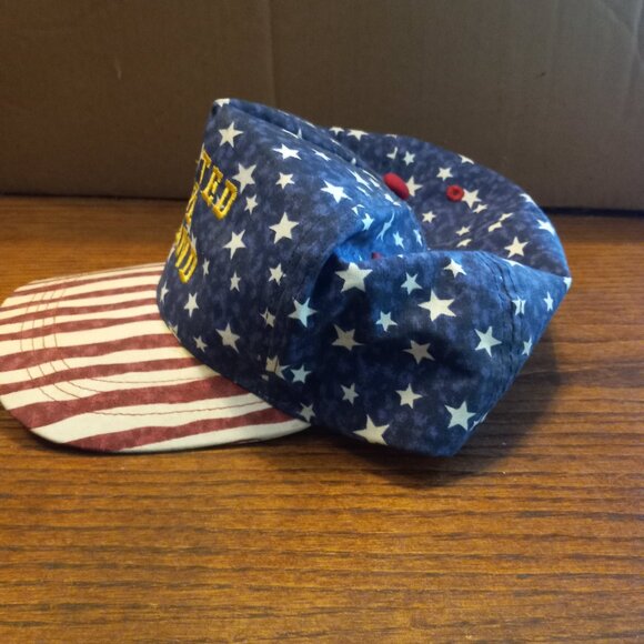 United We Stand America Flag Snapback Trucker Blue Red White  Adjustable - Picture 2 of 7
